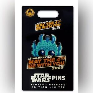 Disney Parks 2023 Star Wars Day May the 4th Be With You Greedo Pin LE New